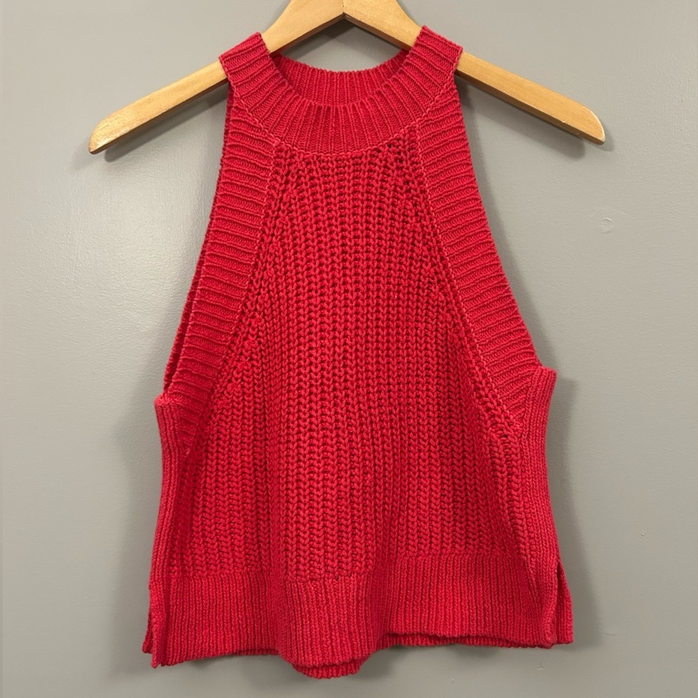 Le Fou Wilfred Pink Knit Sweater Vest XS